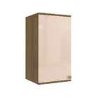 Armário Aéreo Kapiz 1 Pt Nogueira E Macadamia 40 Cm