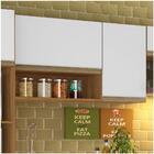 Armário Aéreo Karen 119cm 2 Portas P14 Nature/off White - Mpo