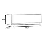 Armário Aéreo Karen 80cm 1 Porta Basculante P14 Nature/off Wh