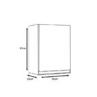 Armário Aéreo Karen  45cm 1 Porta Nature Off White Peternella