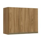 Armário Aéreo Karen  90 Cm 3 Porta Nature Peternella Móveis