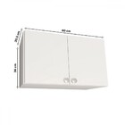 Armário Aéreo Lavanderia Multiuso Âmbar 2 Portas Branco - Tel