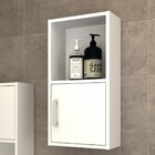 Armário Aéreo Lavanderia Smart 1 Porta 1 Prateleira Branco -