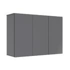 Armario Aéreo Liza 03 Portas Cinza