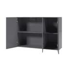 Armario Aéreo Liza 03 Portas Cinza