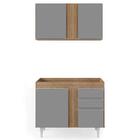 Armário Aéreo Luziania E Balcão Para Pia 100cm Indiana Castan