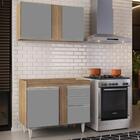 Armário Aéreo Luziania E Balcão Para Pia 100cm Indiana Castan