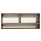 Armário Aéreo Madesa 2 Portas Correr Vidro Reflex 1 Nicho Par