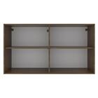 Armário Aéreo Madesa Agata 120 Cm 2 Portas - Rustic/carvalho