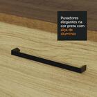 Armário Aéreo Madesa Agata 120 Cm 2 Portas - Rustic/carvalho