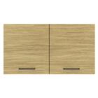 Armário Aéreo Madesa Agata 120 Cm 2 Portas - Rustic/carvalho