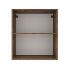 Armário Aéreo Madesa Agata 60 Cm 1 Porta - Rustic/cinza