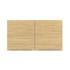 Armário Aéreo Madesa Lux 120 Cm 2 Portas - Branco/carvalho