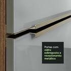 Armário Aéreo Madesa Lux 120 Cm 2 Portas - Rustic/cinza