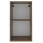Armário Aéreo Madesa Lux 35 Cm 1 Porta - Rustic/cinza