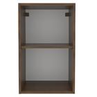 Armário Aéreo Madesa Lux 40 Cm 1 Porta - Rustic/preto