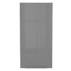 Armário Aéreo Madesa Lux 40 X 83 Cm 1 Porta - Rustic/cinza