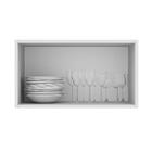 Armário Aéreo Madesa Lux 60 Cm 1 Porta Basculante - Branco/br