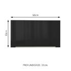 Armário Aéreo Madesa Lux 60 Cm 1 Porta Basculante - Branco/pr