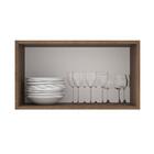 Armário Aéreo Madesa Lux 60 Cm 1 Porta Basculante - Rustic/br