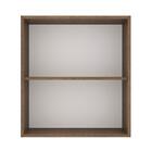 Armário Aéreo Madesa Lux 60 Cm 1 Porta - Rustic/branco Veludo