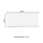 Armário Aéreo Madesa Lux 80 Cm 1 Porta Basculante - Branco/br