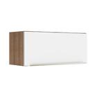 Armário Aéreo Madesa Lux 80 Cm 1 Porta Basculante - Rustic/br