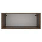 Armário Aéreo Madesa Lux 80 Cm 1 Porta Suspensa - Rustic/preto