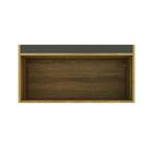 Armário Aéreo Magnólia 1 Pt Mel E Grafite