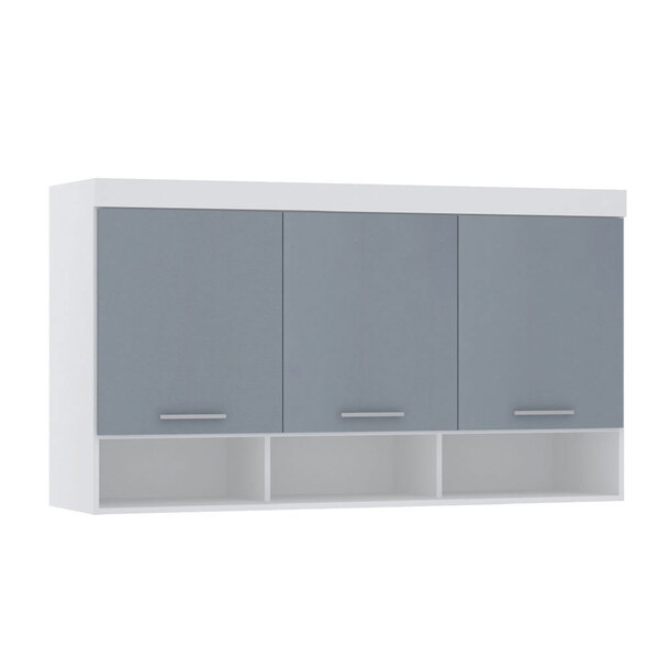 Armário Aéreo Maleiro Modulado 145cm 3 Portas Alpes Luciane M