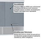 Armário Aéreo Maleiro Modulado 145cm 3 Portas Alpes Luciane M