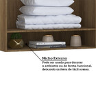 Armário Aéreo Maleiro Modulado 2 Portas 145cm Veneza Luciane