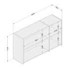 Armário Aéreo Mali 3 Pt Branco