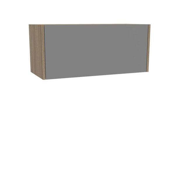 Armário Aéreo Mali Porta Basculante Castanho/cinza  - Politor