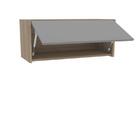 Armário Aéreo Mali Porta Basculante Castanho/cinza  - Politor