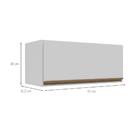 Armário Aéreo Margarida 1 Pt Branco