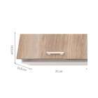 Armário Aéreo Marselha 1 Pt Branco E Carvalho 70 Cm