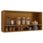 Armário Aéreo Max Arte Móveis Brilho Com Nicho Freijó-grafite