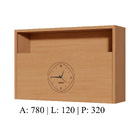 Armário Aéreo de Cozinha 100% MDF Carvalho com 1 Porta 78x120x32cm Condessa Nesher