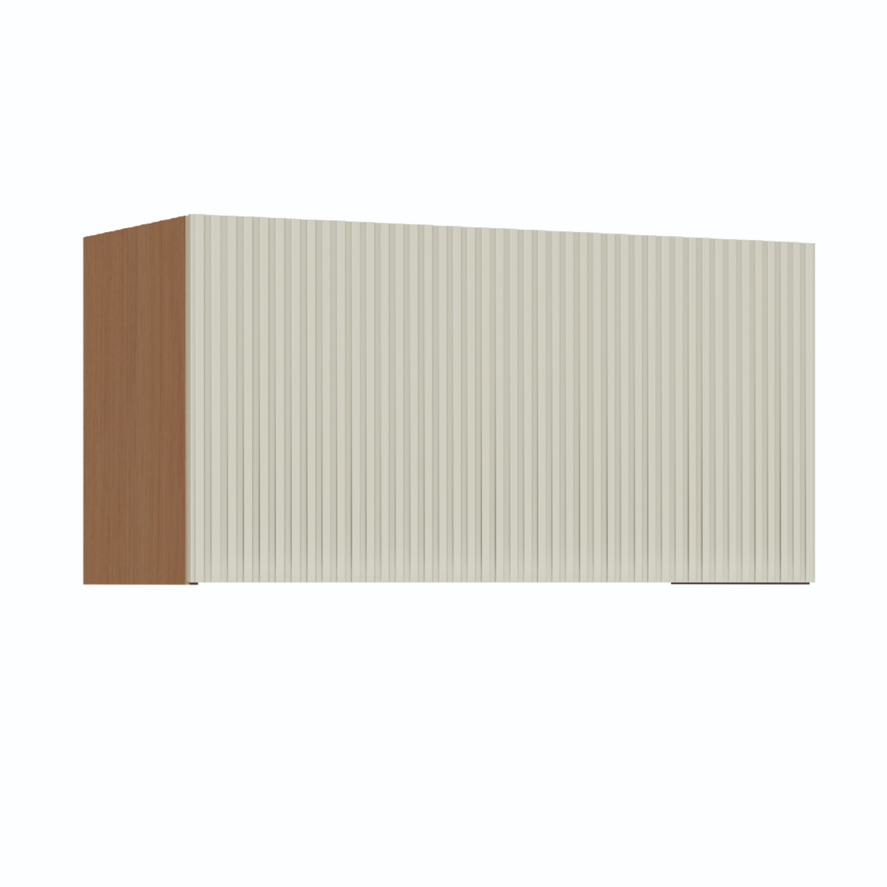 Armário Aéreo de Cozinha 100% MDF Carvalho e Greige com 1 Porta