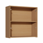 Armário Aéreo de Cozinha 100% MDF Carvalho e Greige com 2 Portas 80x80x32cm Simone Mendes Nesher