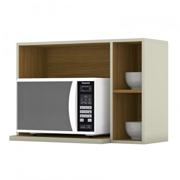 Armário Aéreo Micro-ondas Essência Henn Areia/nature