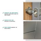 Armário Aéreo Milla 1 Porta Nog/cinza 80 Cm Carraro