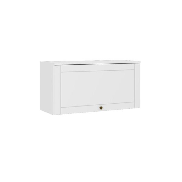 Armário Aéreo Milla Mdf 1 Porta Branco 80 Cm Carraro