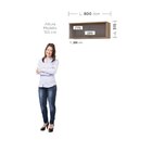 Armário Aéreo Modulado 1 Porta Basculante 80cm Vicenza Espres