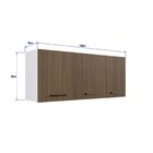 Armário Aéreo Modulado 3 Porta Juruti Cabecasa Madeiraorigina