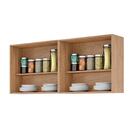 Armario Aereo Modulado 4 Portas Milla Amendoa Off White