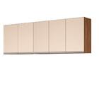 Armario Aereo Modulado 5 Portas Milla Castanho Off White