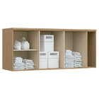 Armário Aéreo Modulado Elegance 3 Portas E 1 Nicho - Carvalh