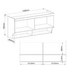 Armário Aéreo Modulado Infinity Casal Com 2 Portas - Macadâmi